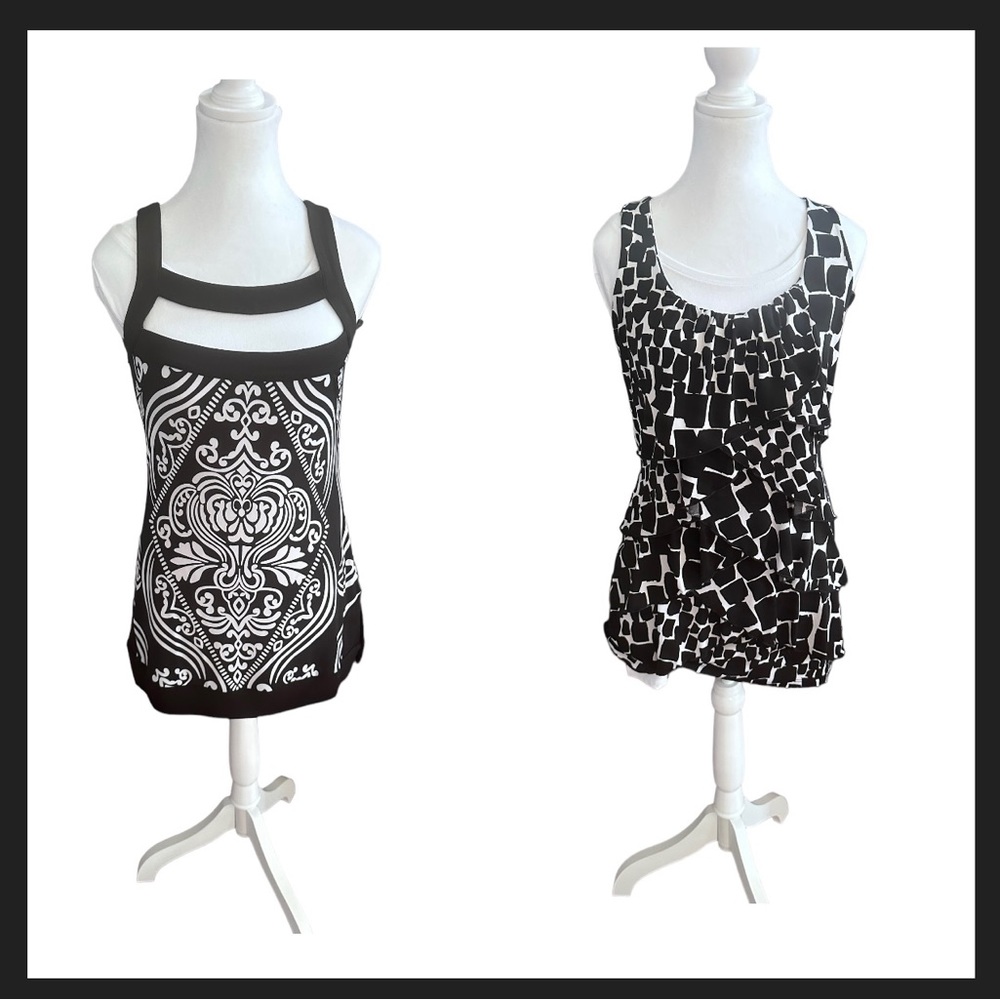 Womens White House Black Market‎ Lot of 2 Tops Tank Blouses XS